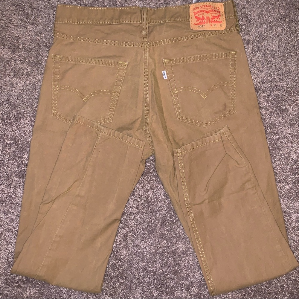 Levi’s 508 Mustard Yellow Straight Leg Jeans